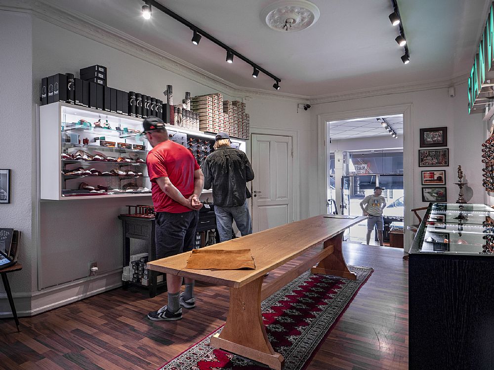 Interior of The Danish Pipe Shop