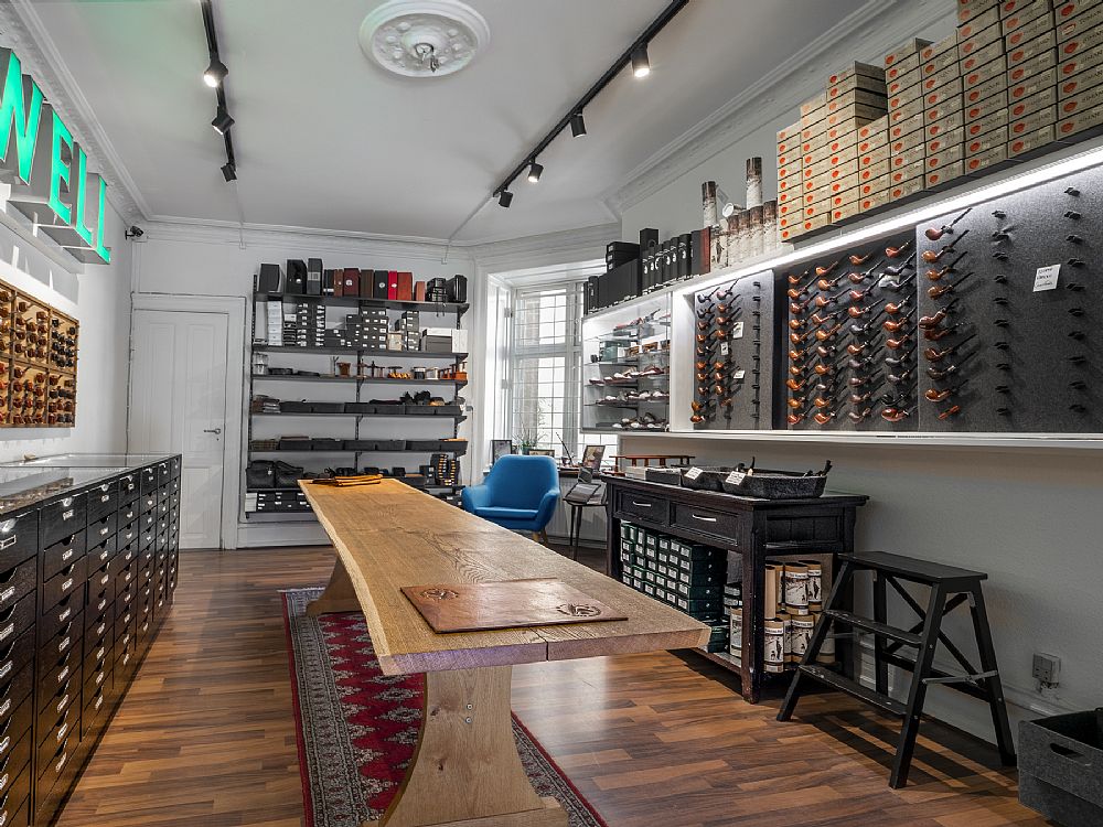 Interior of The Danish Pipe Shop